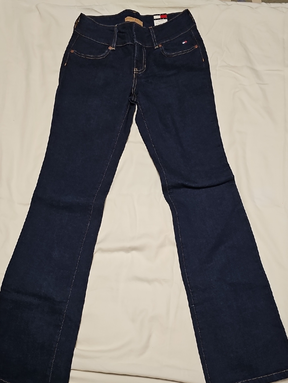 Tommy Hilfiger Women's Dark Navy Flare Jeans